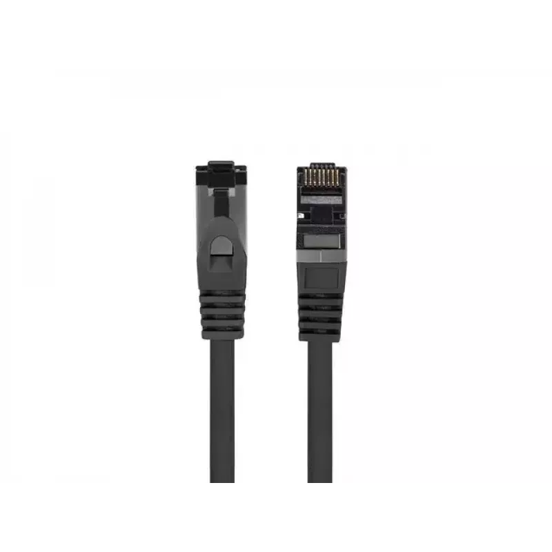 Cabo de rede patch LANBERG PCF8-10CU-0050-BK Cat8.1 S/FTP (S-STP) RJ-45 para RJ-45 0,5 m Preto