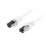 LANBERG cabo de rede Cat8.1 S/FTP (S-STP) RJ-45 para RJ-45 branco 0,5 m