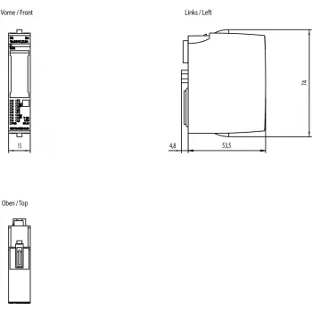 Siemens 6ES7132-6BH00-0AA0 Fonte de alimentação/adaptador interior multicolor