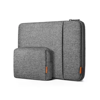 Mala sleeve Inateck LB01006 para portáteis de 35,6 cm (14 polegadas), cinzento, superfície monocromática