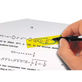 Marcador de livro Sigel HN610 marcador de livro flexível azul verde laranja violeta amarelo