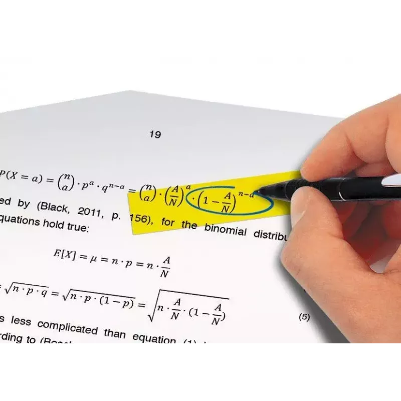 Marcador de livro Sigel HN610 marcador de livro flexível azul verde laranja violeta amarelo
