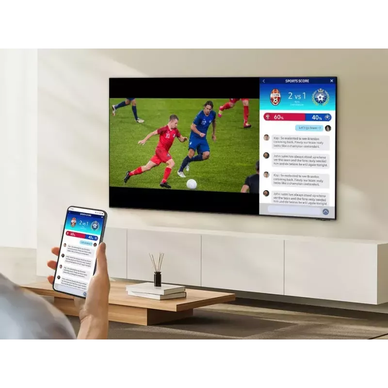 TV Samsung QE85QN85DBTXXH 2,16 m (85 polegadas) 4K Ultra HD Smart TV Wi-Fi prateado