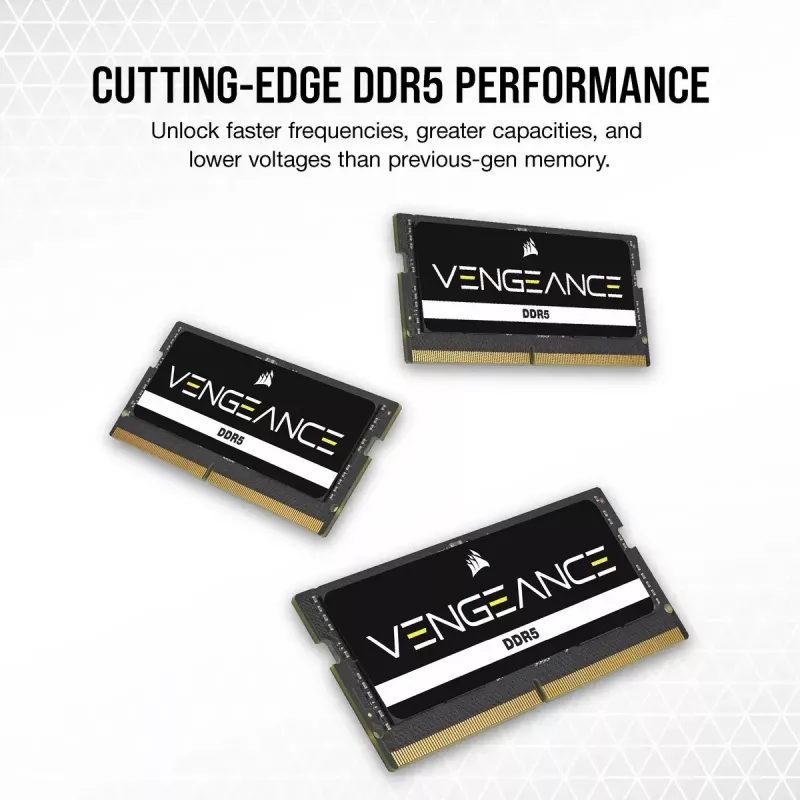 CORSAIR Vengeance DDR5 SDRAM 24GB 2600MHz CL44 não-ECC SO DIMM 262-PIN