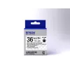 Cartucho de etiquetas Epson transparente LK-7TBN preto/transparente 36 mm (9 m)