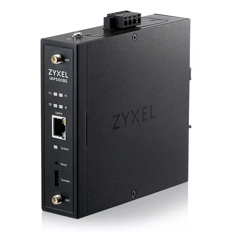 Ponto de acesso wireless Zyxel IAP500BE — dupla banda 2.4/5 GHz, 5012 Mbit/s, PoE, 1×RJ-45, antenas externas, preto