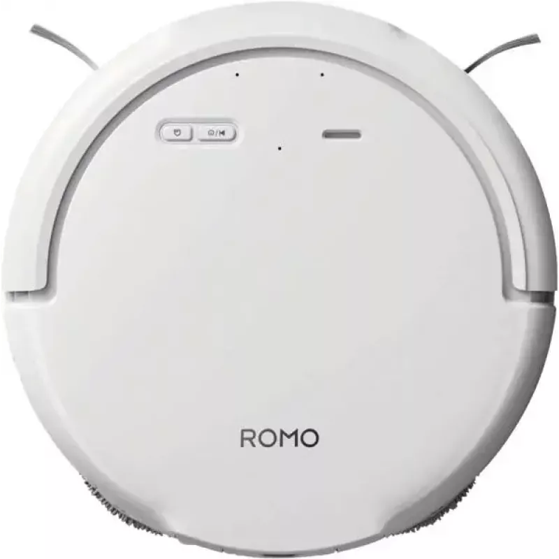 Aspirador robô e mopa DJI ROMO S (versão com depósito de água) — branco, 4,4 kg, 0,26 L de pó, depósitos de 4 L de água limpa / 3,2 L de água suja, 5000 mAh