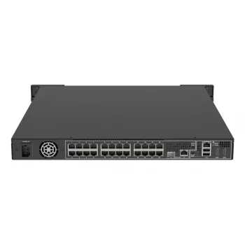 Gravador de vídeo em rede AXIS S2224 Mk II 1U preto — 24 canais, até 7680×4320, 6 TB HDD, 256 GB SSD, RAID 0/1/10