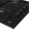 Placa de cozinha a gás encastrada Beko HIBG64120SB, 4 zonas, controlo mecânico