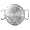 Conjunto de panelas Tefal Duetto+ G719S7, aço inoxidável, 7 peças (caçarolas com cabo Ø16/20/24 cm, panela de brasear Ø16 cm), indução, tampas, resistente ao forno até 250°C