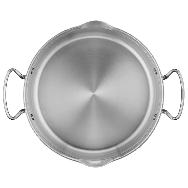 Conjunto de panelas Tefal Duetto+ G719S7, aço inoxidável, 7 peças (caçarolas com cabo Ø16/20/24 cm, panela de brasear Ø16 cm), indução, tampas, resistente ao forno até 250°C