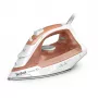 Ferro de engomar Tefal Virtuo 30 FV2C40E0 a seco e a vapor, base cerâmica, 2000 W, pêssego, branco