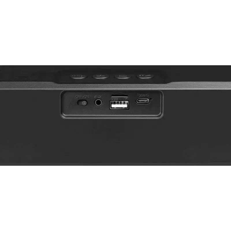 Barra de som Bluetooth DEFENDER Z2, Bluetooth 5.3 (LE Audio), 16 W RMS, 100–20000 Hz, função de carregamento USB, preto