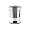 Tefal Convenient Series Deluxe VC502D vaporizador 3 cestos bancada 900 W aço inoxidável, branco