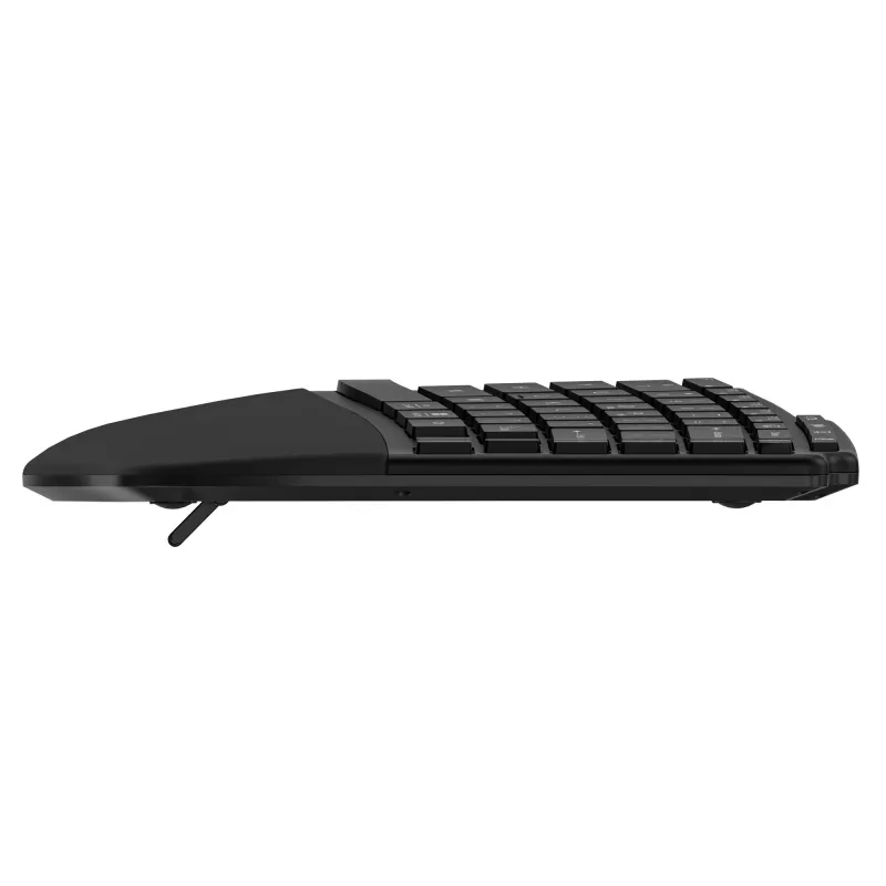 Teclado recarregável Kensington Pro Fit Ergo KB675 EQ TKL, Tenkeyless (80 - 87%), sem fios, Bluetooth, membrana, QWERTY, preto