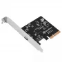 Silverstone ECU06 adaptador USB 3.2 Gen 2 interno PCIe Low-Profile