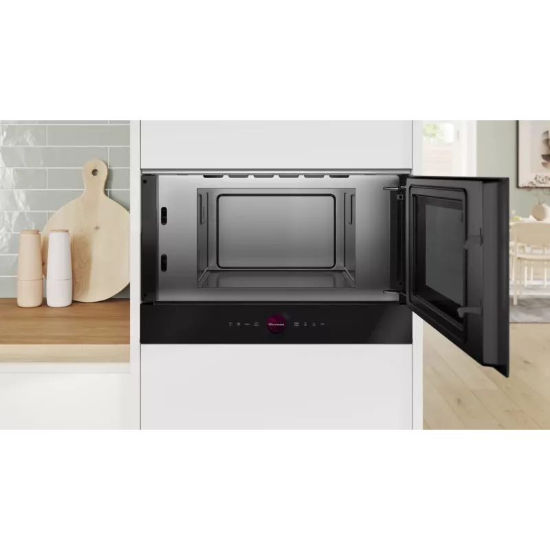 Bosch Serie 8 BFR7221B1 micro-ondas preto micro-ondas solo encastrável 21 L 900 W