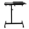 Suporte de mesa portátil móvel e ajustável em altura MACLEAN MC-121 B – altura, inclinação e rodas ajustáveis, carga de 30 kg, preto