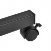 Suporte de mesa portátil móvel e ajustável em altura MACLEAN MC-121 B – altura, inclinação e rodas ajustáveis, carga de 30 kg, preto