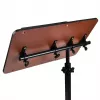 Suporte de mesa portátil móvel e ajustável em altura MACLEAN MC-121 B – altura, inclinação e rodas ajustáveis, carga de 30 kg, preto