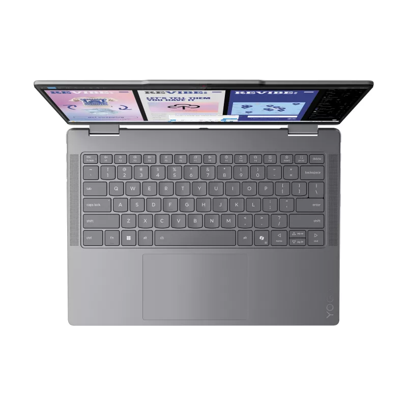 Portátil Lenovo YOGA 7 2-in-1 14 polegadas Ultra 5 226V, 16GB LPDDR5x, 1TB NVMe, OLED WUXGA, Windows 11 Home, Luna Grey
