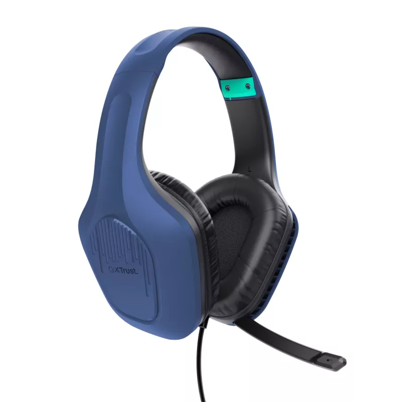 Headset Trust GXT 415B Zirox com fios head-band gaming azul