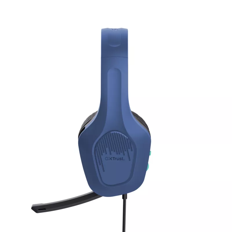 Headset Trust GXT 415B Zirox com fios head-band gaming azul