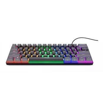 Teclado Gaming Trust GXT 867 Acira USB QWERTY US-Inglês Preto