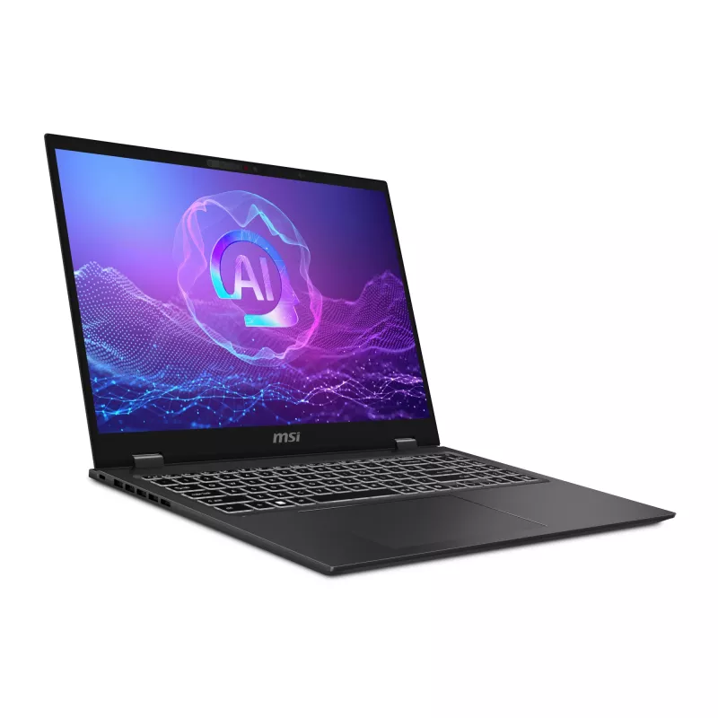 MSI Prestige 16 AI+ Evo B2VMG-017NL Copilot+ PC Intel Core Ultra 9 288V Portátil 40,6 cm (16 polegadas) UHD+ 32 GB LPDDR5x-SDRAM 1 TB SSD Wi-Fi 7 (802.11be) Windows 11 Pro Cinzento