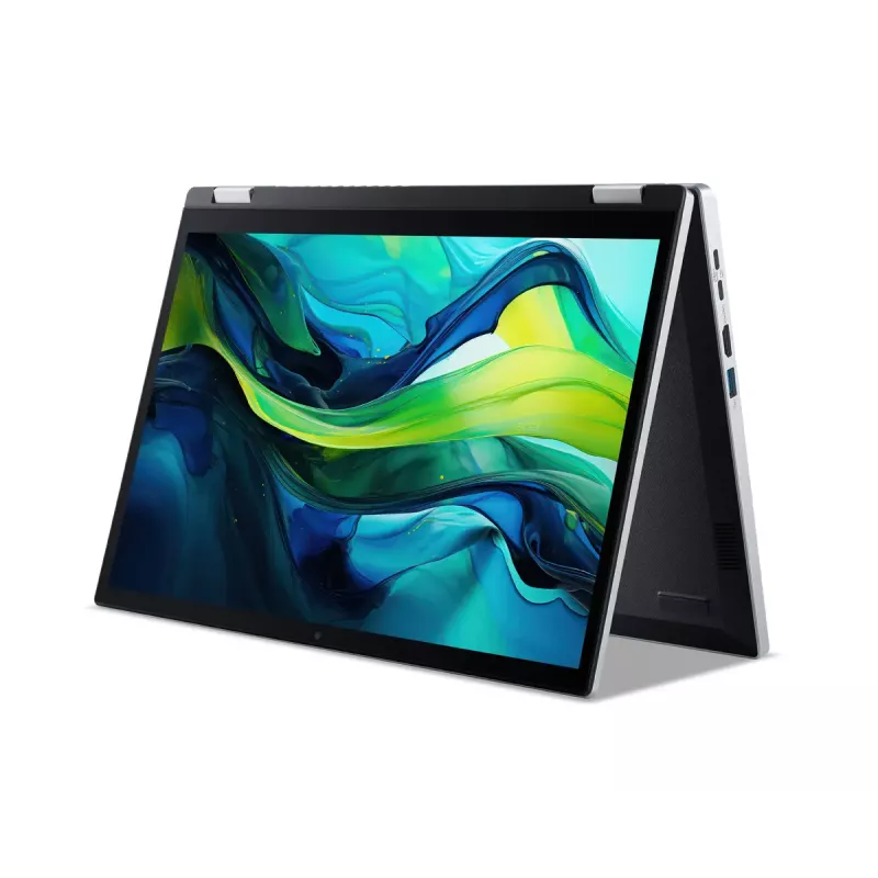 Portátil híbrido (2-em-1) Acer Aspire Go Spin 14 AGSP14-31PT-C72L — 14 polegadas Ecrã tátil WUXGA, Intel N150, 16 GB LPDDR5, 512 GB SSD, Windows 11 Home, Prateado