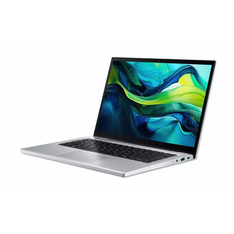 Portátil híbrido (2-em-1) Acer Aspire Go Spin 14 AGSP14-31PT-C72L — 14 polegadas Ecrã tátil WUXGA, Intel N150, 16 GB LPDDR5, 512 GB SSD, Windows 11 Home, Prateado