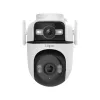 Câmara de vigilância TP-Link Tapo Outdoor Dual Lens Pan/Tilt, Câmara de vigilância IP, Exterior, Com fios e sem fios, Montagem em teto/parede/mastro, Branco, Esférica