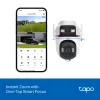 Câmara de vigilância TP-Link Tapo Outdoor Dual Lens Pan/Tilt, Câmara de vigilância IP, Exterior, Com fios e sem fios, Montagem em teto/parede/mastro, Branco, Esférica