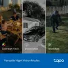 Câmara de vigilância TP-Link Tapo Outdoor Dual Lens Pan/Tilt, Câmara de vigilância IP, Exterior, Com fios e sem fios, Montagem em teto/parede/mastro, Branco, Esférica