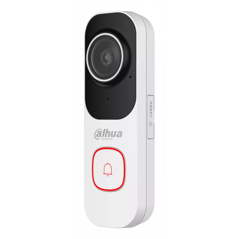 Videoporteiro DAHUA DB41AW branco – câmara de porta inteligente com fios/sem fios
