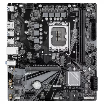 Placa-mãe GIGABYTE B760M H V2 – Suporta CPUs Intel Core de 14.ª geração, VRM digital 5+1+1 fases, até 8000 MHz DDR5 (O.C.), 1x PCIe 4.0 M.2, 1GbE LAN, USB 3.2 Gen1