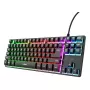 Teclado Gaming Tenkeyless TRUST GXT 833 Thado, TKL 87 teclas, USB, QWERTY US, Membrana, RGB, Preto