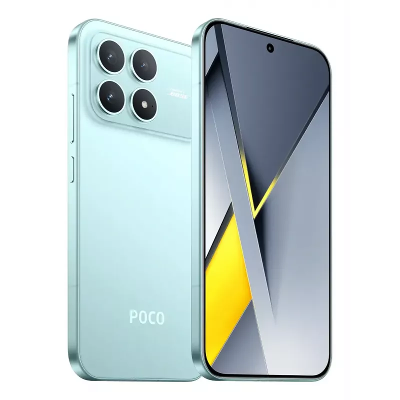 Smartphone POCO F8 Pro — 6,59 polegadas 2510×1156, Qualcomm Snapdragon 8 Elite 3,53 GHz, 12 GB RAM, 512 GB, 5G, Dual SIM, 6210 mAh, IP68, azul