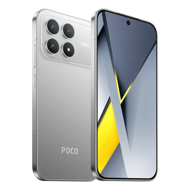 Smartphone POCO F8 Pro 6,59 polegadas Dual SIM 5G, Snapdragon 8 Elite, 12 GB RAM, 512 GB, 6210 mAh, prateado/titânio