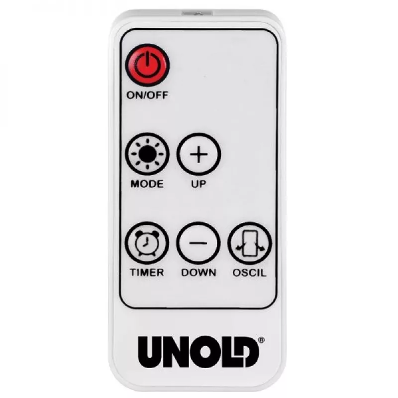 Aquecedor elétrico Unold 86430 para interior preto, branco 2000 W ventilador aquecedor elétrico