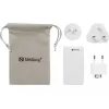 Sandberg 4in1 TravelCharger 65W branco, interior, AC, 20 V, branco