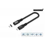 Cabo USB4 Gen 3x2 USB-C para USB-C MicroConnect MC-LS-USB4CC0.15, 0,15 m, preto