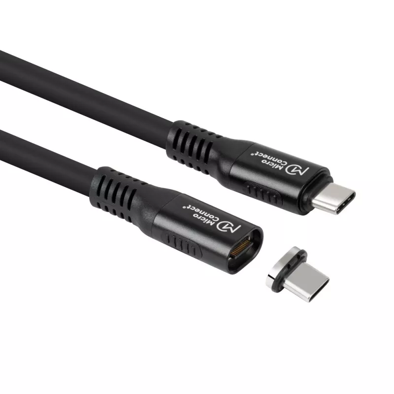 Cabo USB4 Gen 3x2 USB-C para USB-C MicroConnect MC-LS-USB4CC0.15, 0,15 m, preto
