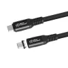 Cabo USB4 Gen 3x2 USB-C para USB-C MicroConnect MC-LS-USB4CC0.15, 0,15 m, preto