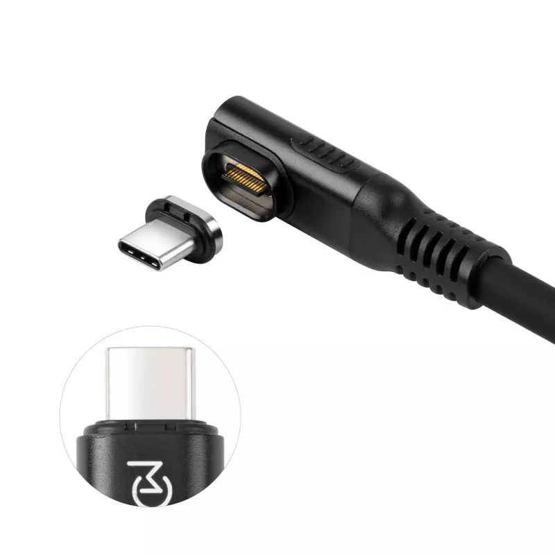 Cabo USB4 Gen 3x2 USB-C para USB-C MicroConnect MC-LS-USB4CC0.15-A – 0,15 m, preto