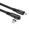 Cabo USB4 Gen 3x2 USB-C para USB-C MicroConnect MC-LS-USB4CC0.15-A – 0,15 m, preto