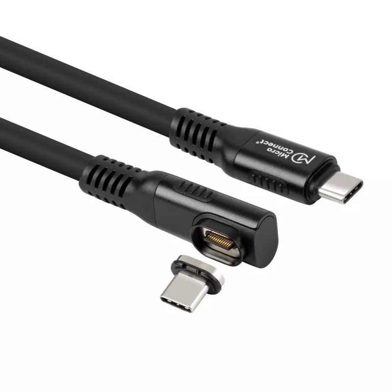 Cabo USB4 Gen 3x2 USB-C para USB-C MicroConnect MC-LS-USB4CC0.15-A – 0,15 m, preto