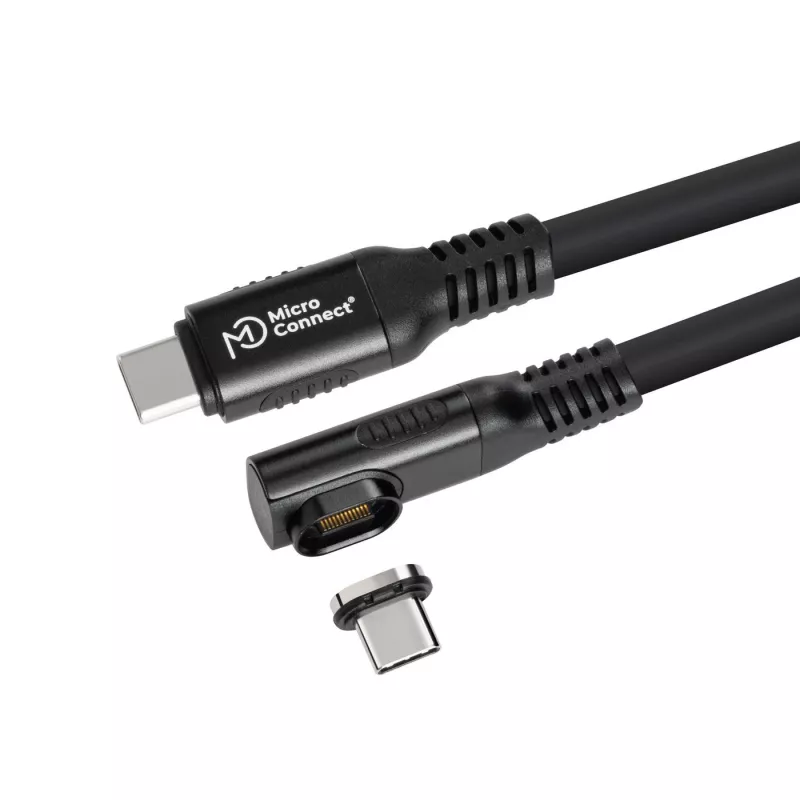 Cabo USB4 Gen 3x2 USB-C para USB-C MicroConnect MC-LS-USB4CC0.15-A – 0,15 m, preto