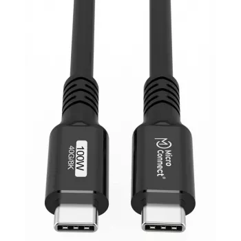 Microconnect USB4CC015 cabo USB USB4 Gen 3x2 0,15 m USB-C preto