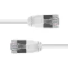 Cabo de rede ultrafino Lindy 0,3 m Cat.6A U/FTP, cinzento, 0,3 m, Cat6a, U/FTP (STP), RJ-45, RJ-45, cinzento